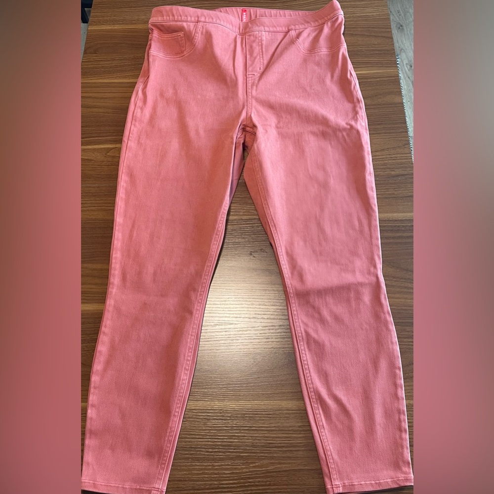 Spanx Jean-ish ankle jeggings size 1x Coral
